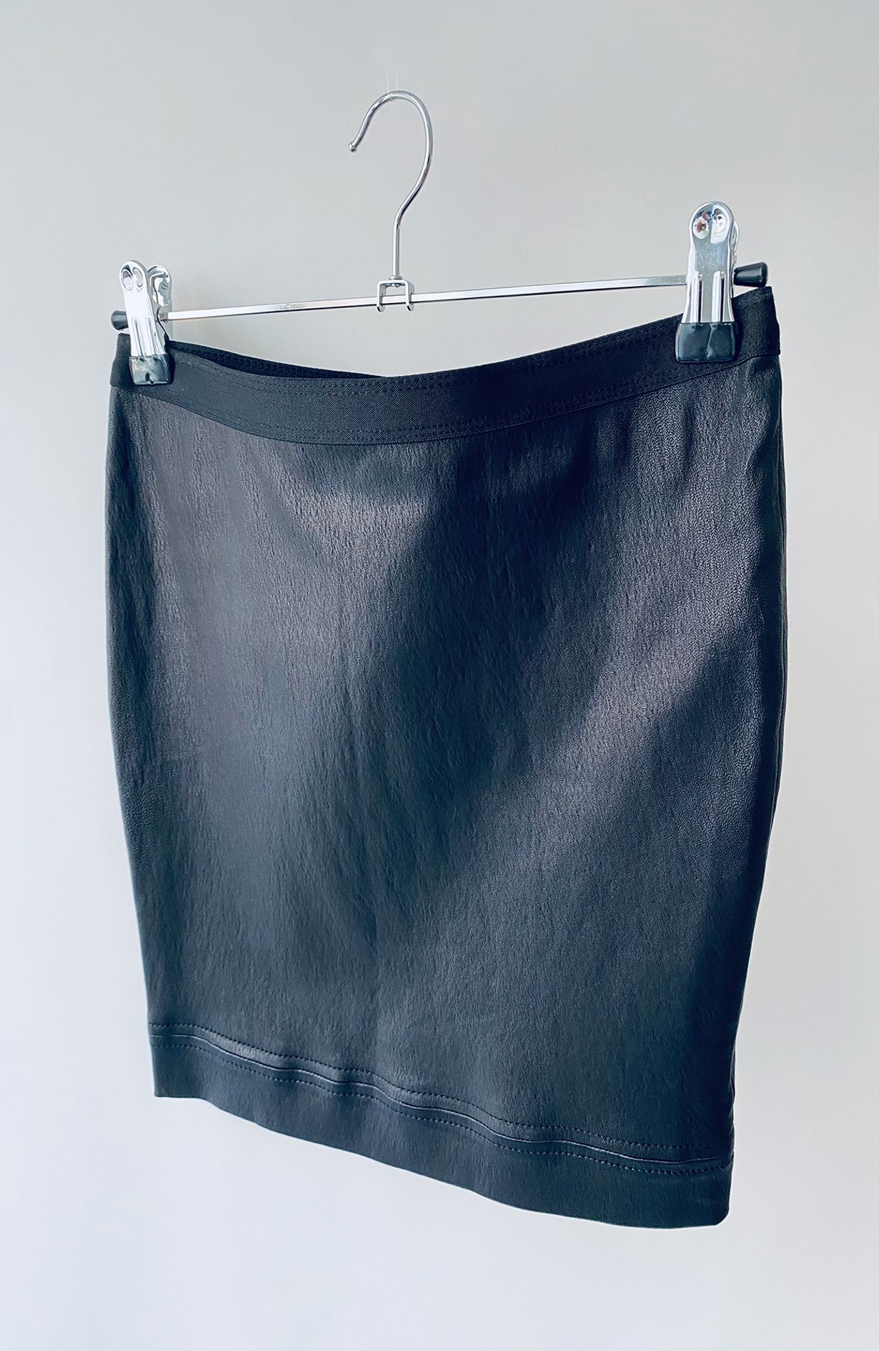 Helmut Lang Skirt leather Black size 00